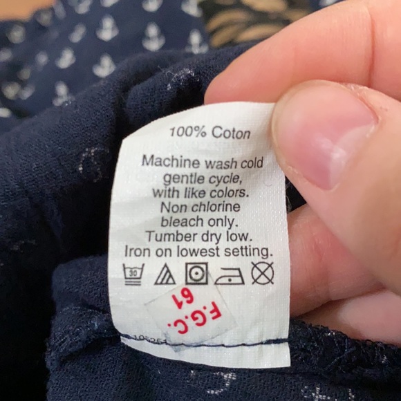 J Crew factory crinkle cotton anchor tunic size XXS - Picture 10 of 10